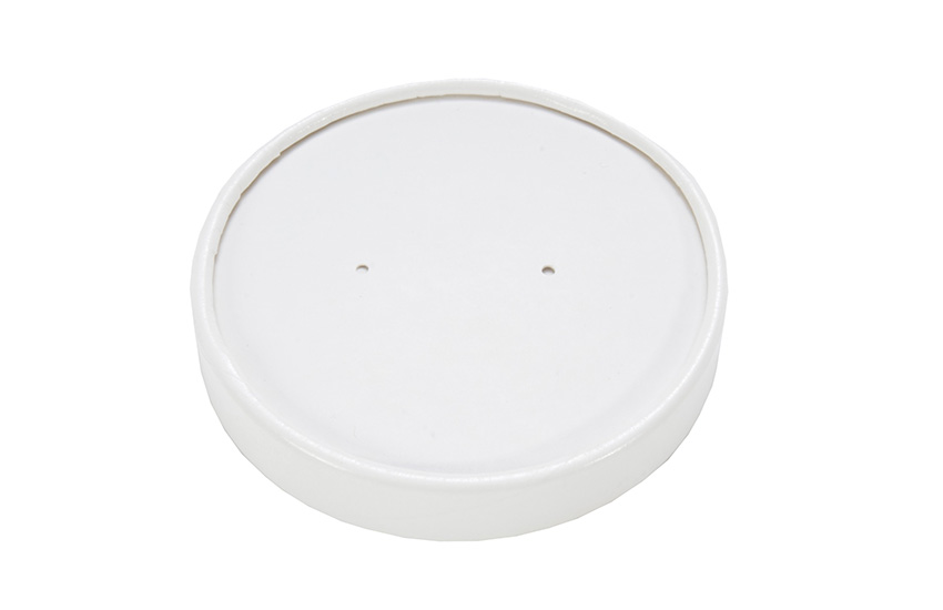 SOUP POT PAPER LID WHITE 8/12OZ X500(Z)